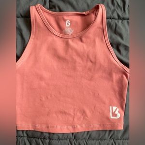 SMALL Buffbunny dusty rose aurora crop top